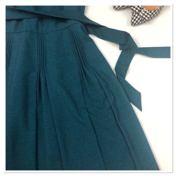 Calvin Klein career midi a line pleated dress 10 - Picture 8 of 8